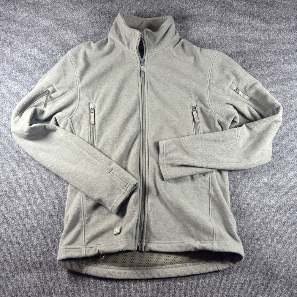 Triple Aught Design TAD Polartec Fleece Jacket Mens L Sage Green Full Zip USA